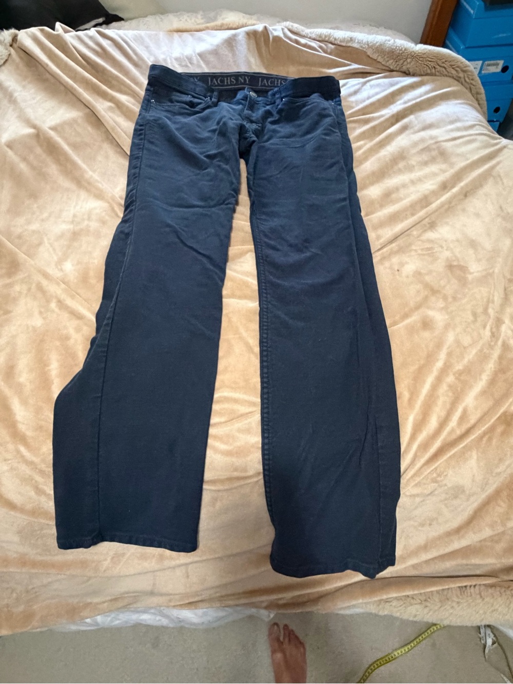 Jachs NY Men’s Navy Blue Jeans Stretch Size 36/34